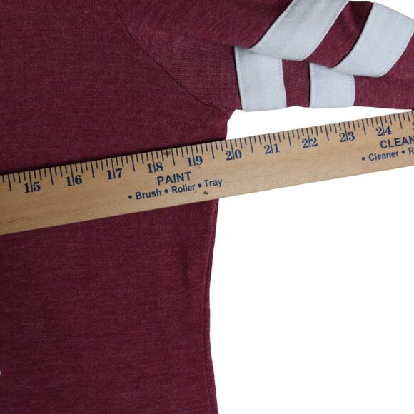 Harry Potter Hogwarts Baseball Long T Shirt Unisex L Red Pullover - Picture 5 of 6